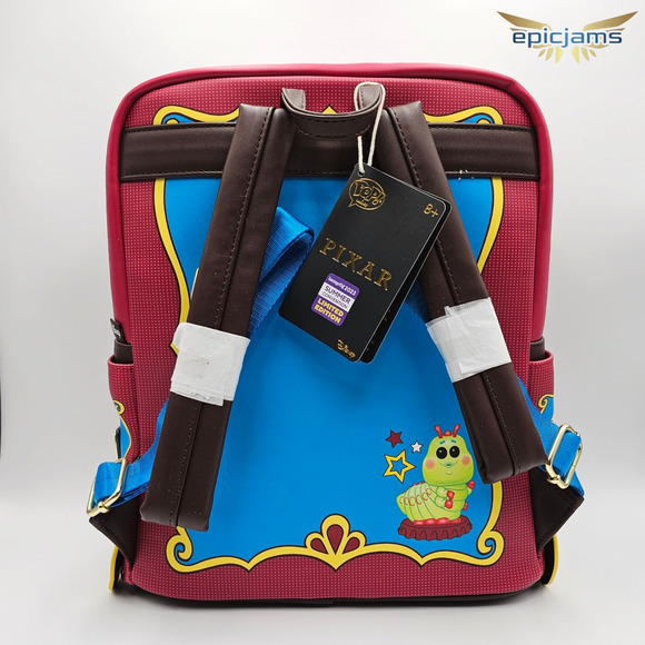 Loungefly SDCC LE Disney A Bug's Life Mini Backpack Bag and Heimlich Pop Bundle - Picture 3 of 10